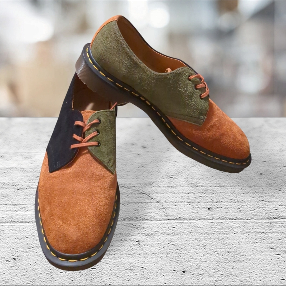 Dr Martens Made In England 1461 Suede Oxfords Size 8M